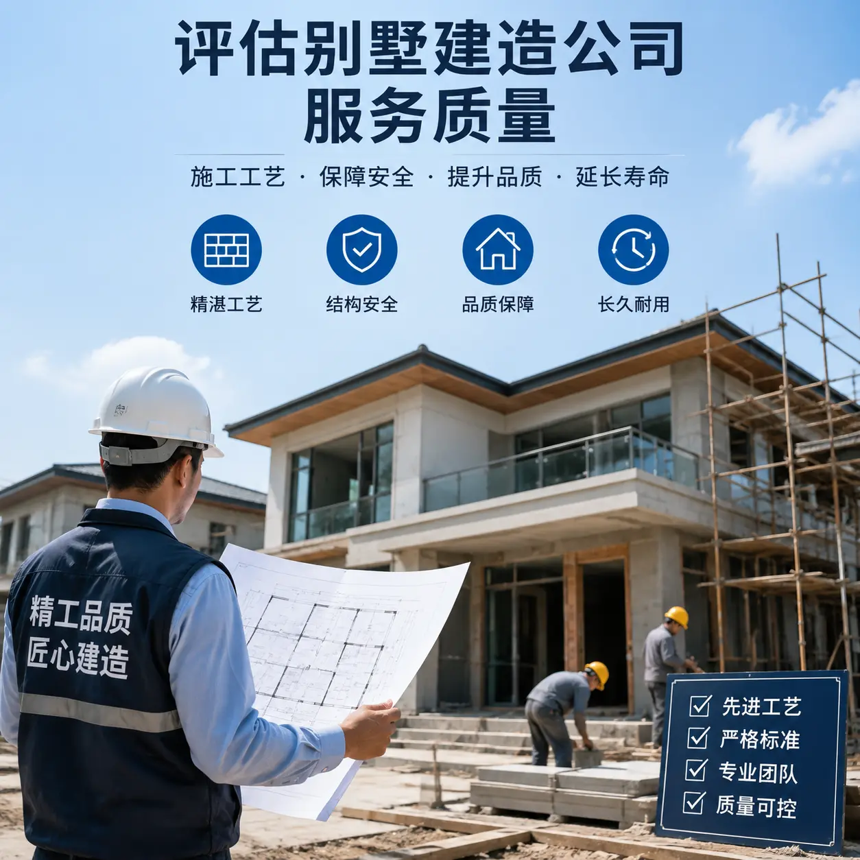 如何评估 金沙 别墅建造公司的服务质量？