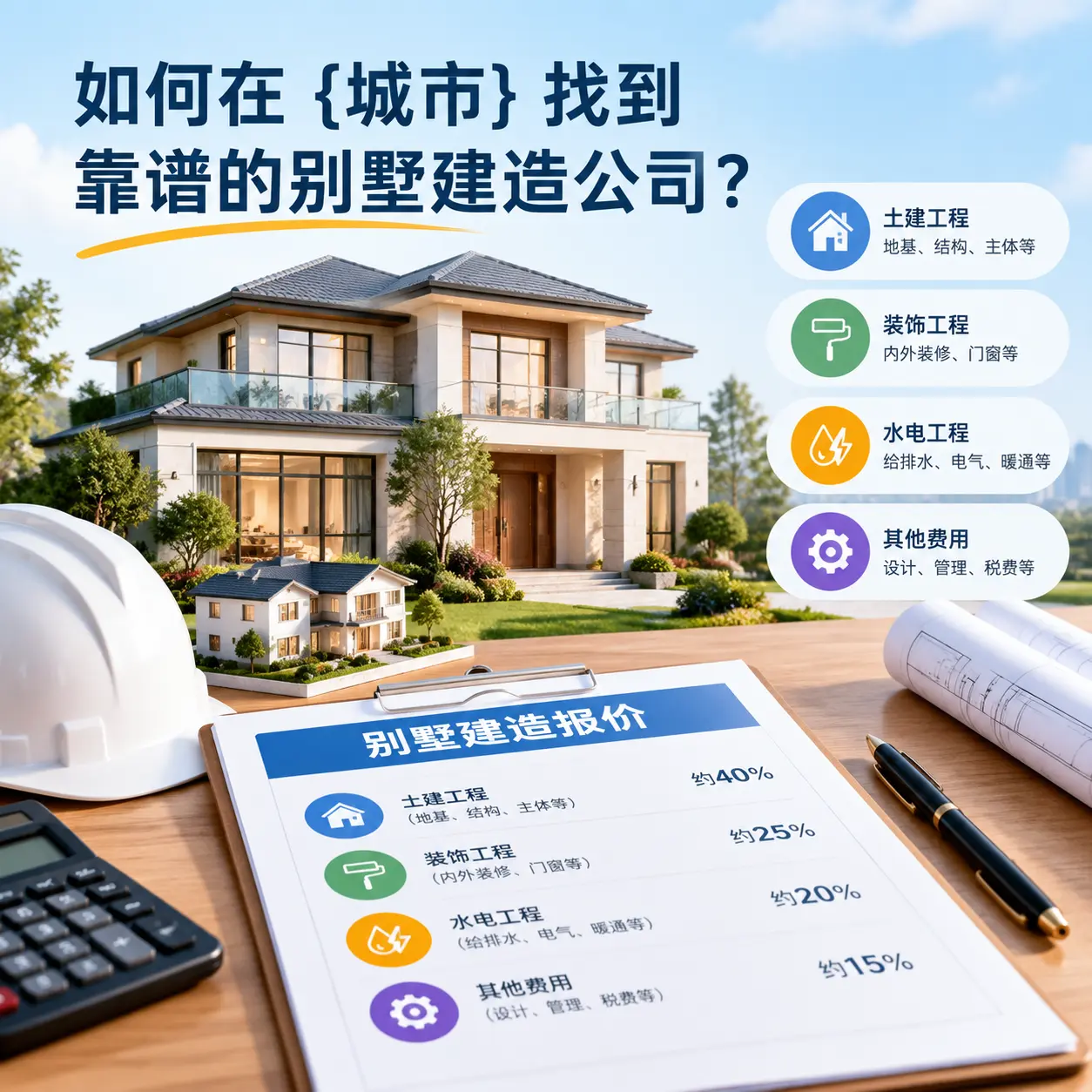 如何在 金沙 找到靠谱的别墅建造公司?