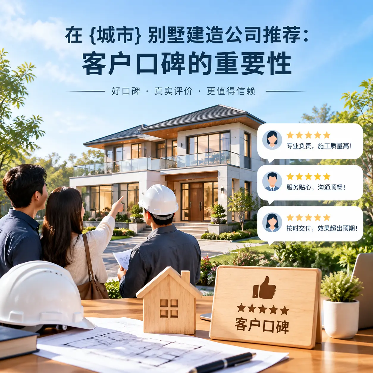在 金沙 别墅建造公司推荐:客户口碑的重要性