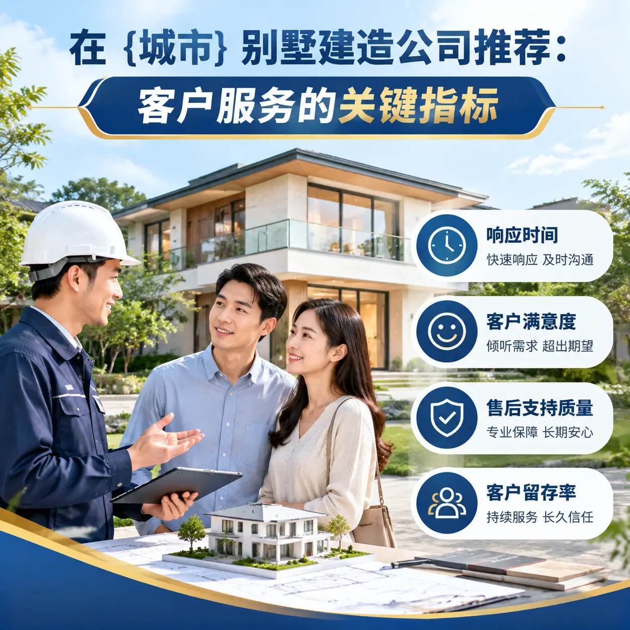 在 金沙 别墅建造公司推荐:客户服务的关键指标