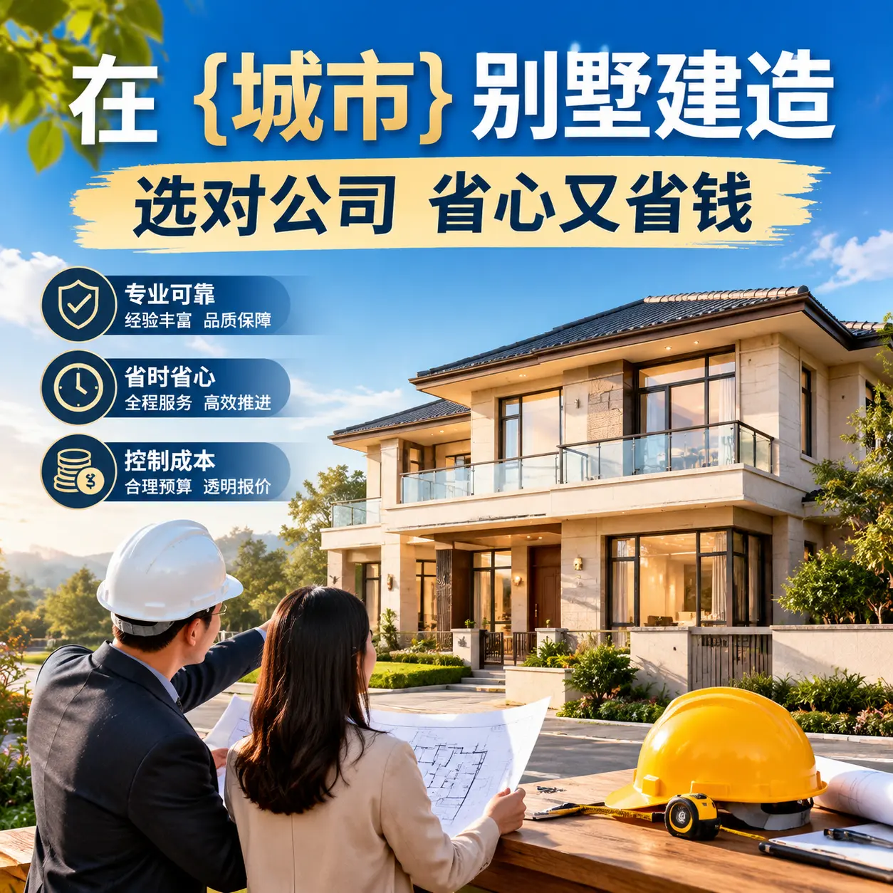 在 金沙 别墅建造，选对公司省心又省钱