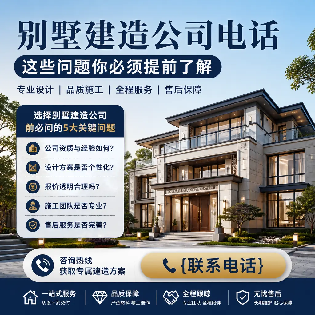 金沙别墅建造公司电话,这些问题你必须提前了解