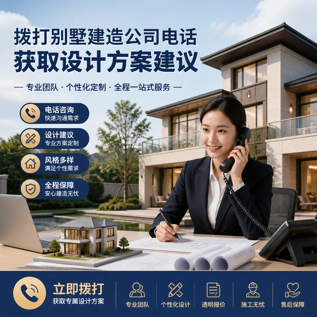 拨打金沙别墅建造公司电话,获取设计方案建议
