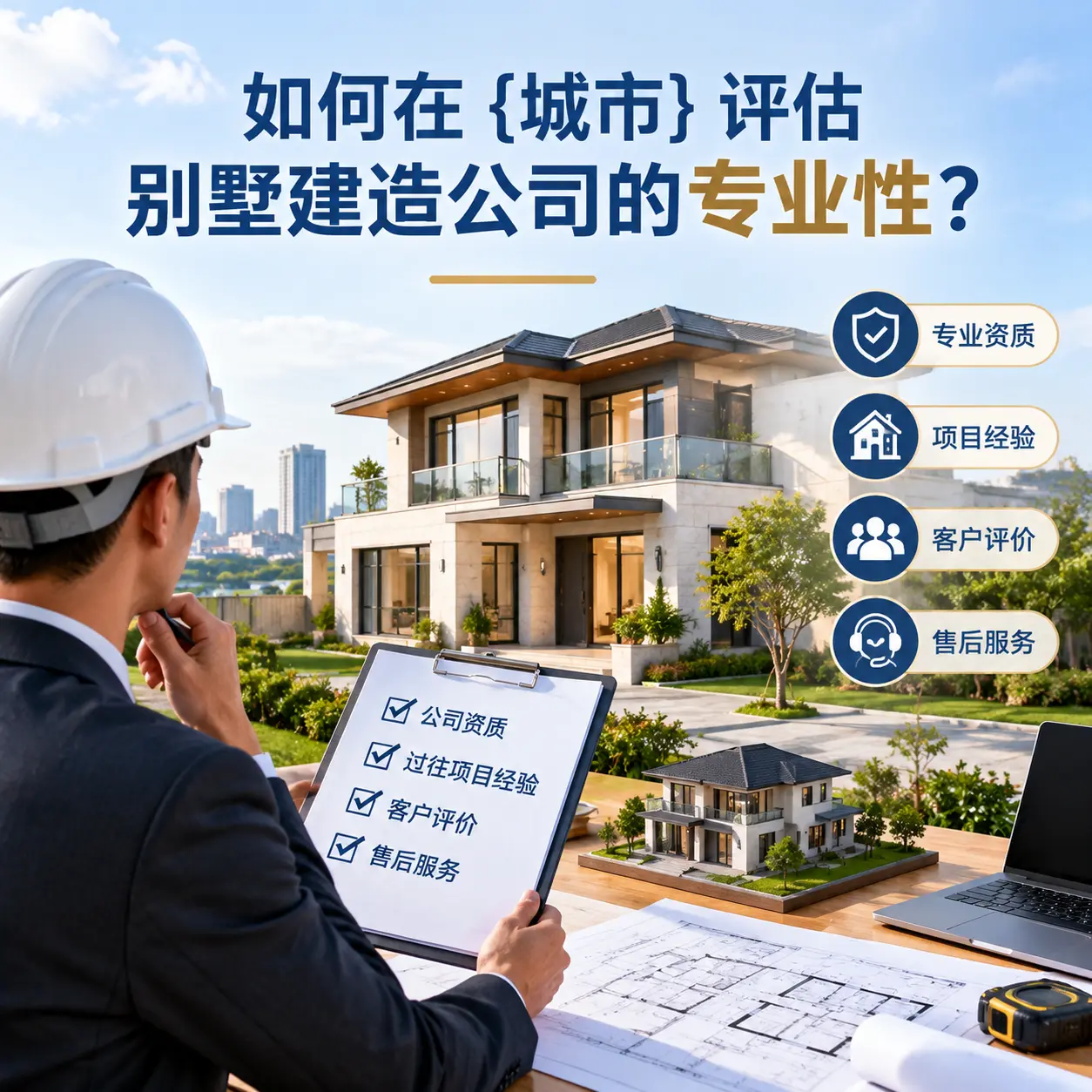如何在 金沙 评估别墅建造公司的专业性？