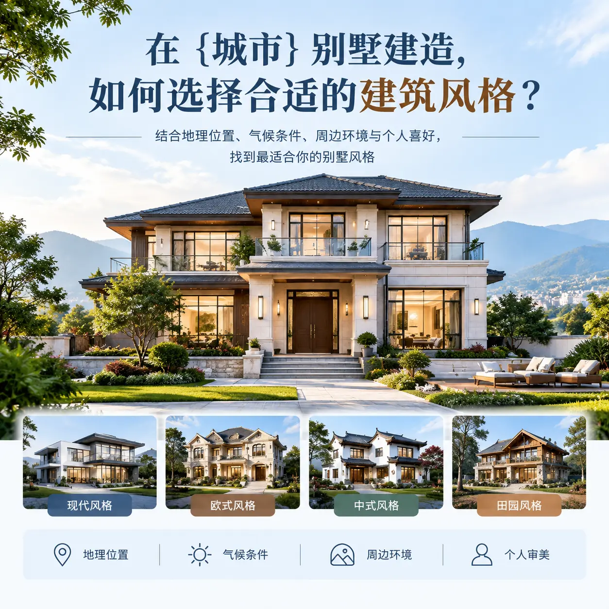 在 金沙 别墅建造，如何选择合适的建筑风格？